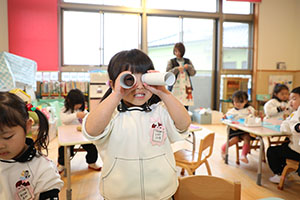 双眼鏡を作りました　うさぎ