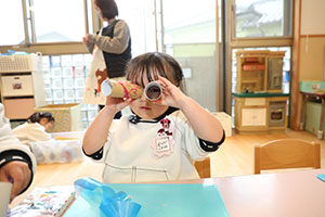 双眼鏡を作りました　うさぎ