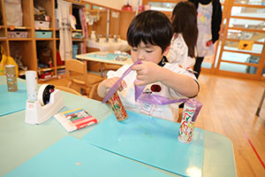 双眼鏡を作りました　うさぎ