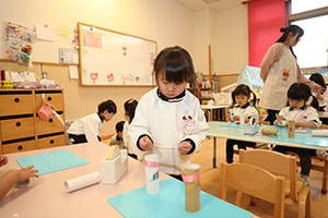 双眼鏡を作りました　うさぎ