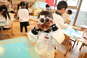 双眼鏡を作りました　うさぎ