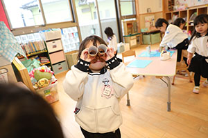 双眼鏡を作りました　うさぎ