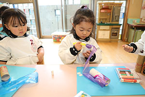 双眼鏡を作りました　うさぎ