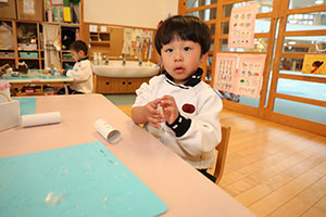 双眼鏡を作りました　うさぎ