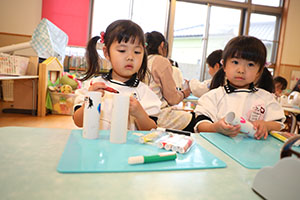 双眼鏡を作りました　うさぎ