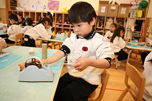 双眼鏡を作りました　うさぎ