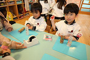 双眼鏡を作りました　うさぎ