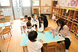 双眼鏡を作りました　うさぎ