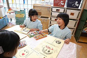 思い出帳の制作　ばら・すみれ