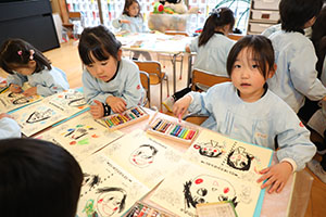 思い出帳の制作　ばら・すみれ