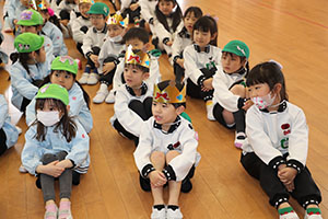 3月生まれのお誕生会 　ードッジボールー　　年長
