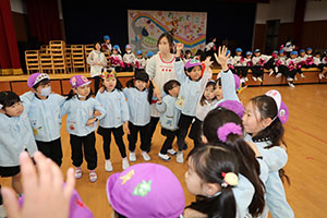 3月生まれのお誕生会 　ードッジボールー　　年長