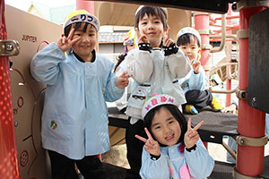 お散歩楽しかったね　ことり・ぱんだ・　　りす・こあら・うさぎ
