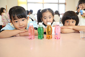 キラキラジュースの制作　ばら・ひまわり