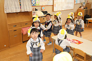 入園2日目の様子です　年少組
