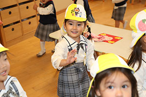 入園2日目の様子です　年少組
