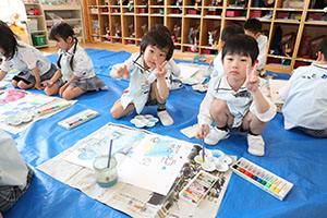 こいのぼりの制作　A