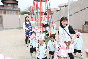 こいのぼりを泳がせました　うさぎ