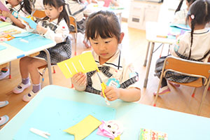 こいのぼりの制作　さくら