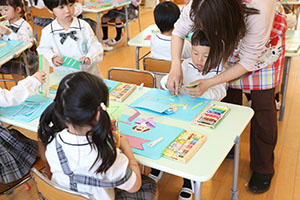 こいのぼりの制作　さくら