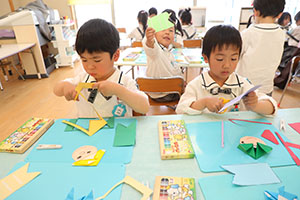 こいのぼりの制作　さくら