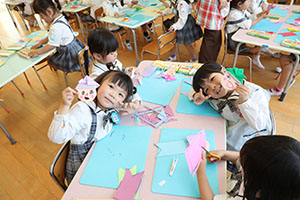 こいのぼりの制作　さくら