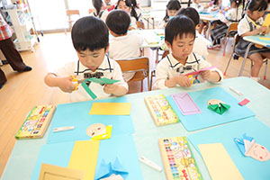 こいのぼりの制作　さくら