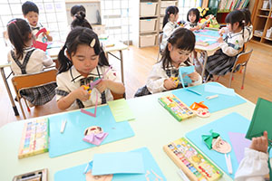 こいのぼりの制作　さくら