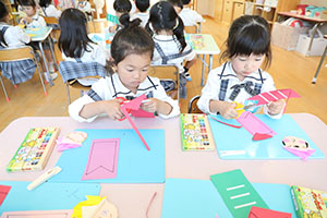 こいのぼりの制作　さくら