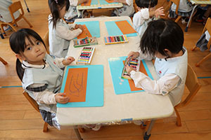 カゴの制作　こあら