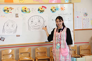 お母さんの絵の練習をしました　こあら