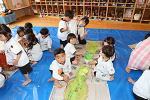 大きなカブの制作　こあら