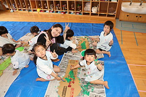 大きなカブの制作　こあら