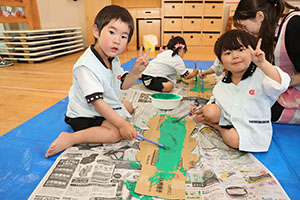 大きなカブの制作　こあら