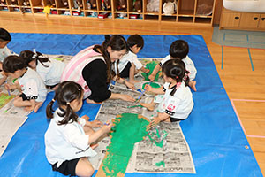 大きなカブの制作　こあら