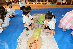 大きなカブの制作　こあら