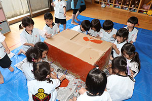 大きなカブの制作　こあら