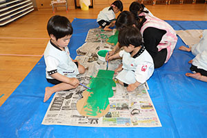 大きなカブの制作　こあら