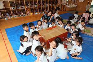 大きなカブの制作　こあら