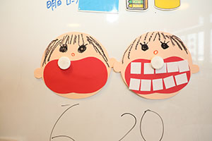 歯磨きの制作　きりん