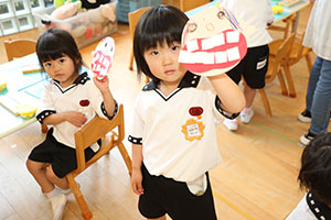 歯磨きの制作　きりん