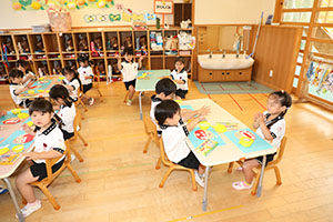 歯磨きの制作　きりん