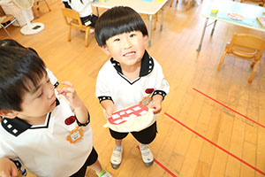 歯磨きの制作　きりん