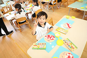 歯磨きの制作　きりん