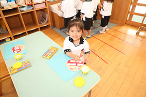 歯磨きの制作　きりん