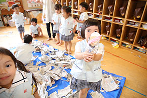 潮干狩りごっこ楽しかったね　ぱんだ