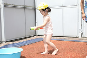 色水遊び　あひる