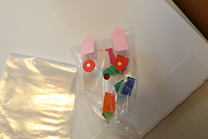 ビニールボールの制作　ひよこ