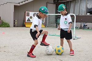 サッカー教室が開かれました　A・B