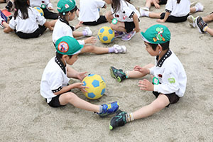 サッカー教室が開かれました　A・B